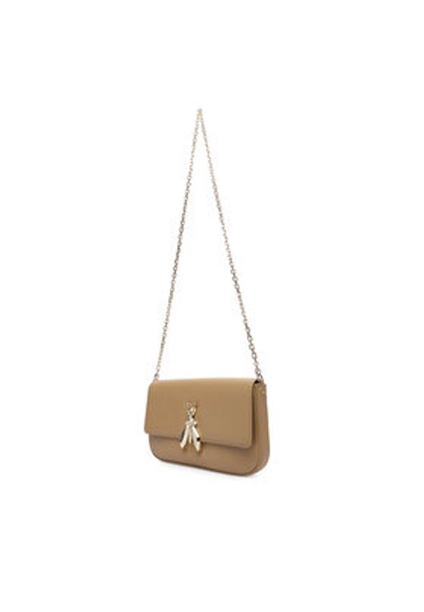 Patrizia Pepe Torebka 8B0229 L061 Beżowy. Kolor: beżowy. Materiał: skórzane