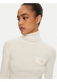 Liu Jo Golf WF4363 MA49P Écru Regular Fit. Typ kołnierza: golf. Materiał: syntetyk #2