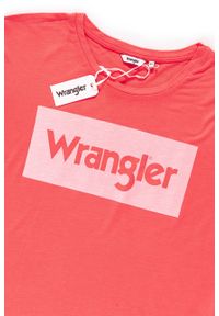 Wrangler - WRANGLER T SHIRT DAMSKI DRAPE TEE DUBARRY W7016DIVZ. Wzór: nadruk. Styl: vintage #4