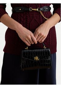 Lauren Ralph Lauren - LAUREN RALPH LAUREN Torebka 431974462007 Czarny. Kolor: czarny. Materiał: skórzane #8