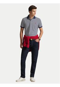 Polo Ralph Lauren Polo 710956682500 Granatowy Slim Fit. Typ kołnierza: polo. Kolor: niebieski. Materiał: bawełna #5