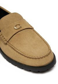Coach Loafersy Jocelyn CZ376 Beżowy. Kolor: beżowy. Materiał: zamsz, skóra