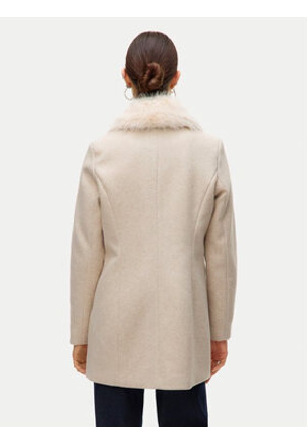 Vero Moda Płaszcz przejściowy Autumn 10331559 Beżowy Regular Fit. Kolor: beżowy. Materiał: syntetyk