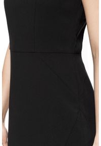 Tom Tailor - DAMSKA SUKIENKA TOM TAILOR ETUI DRESS WITH LEATHER PATCH. Materiał: skóra ekologiczna. Typ sukienki: proste. Styl: klasyczny #3