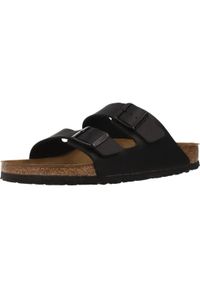 Klapki turystyczne uniseks Birkenstock Arizona 791. Okazja: na co dzień. Kolor: wielokolorowy, czarny. Materiał: syntetyk, materiał, tkanina. Styl: casual, sportowy. Sport: pływanie, fitness #1