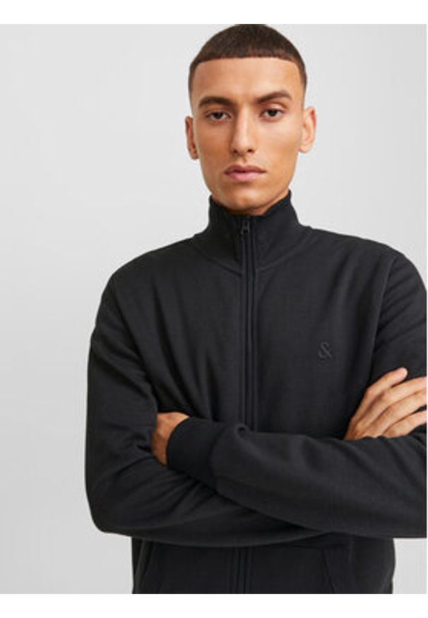 Jack & Jones Bluza Paulos 12250737 Czarny Standard Fit. Kolor: czarny. Materiał: bawełna, syntetyk