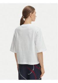 TOMMY HILFIGER - Tommy Hilfiger T-Shirt WW0WW47811 Biały Relaxed Fit. Kolor: biały. Materiał: bawełna #4