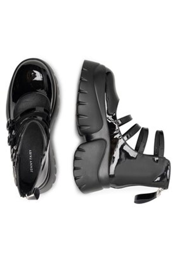 Jenny Fairy Półbuty Ginnie WYL3726-1 Czarny. Kolor: czarny. Materiał: skóra