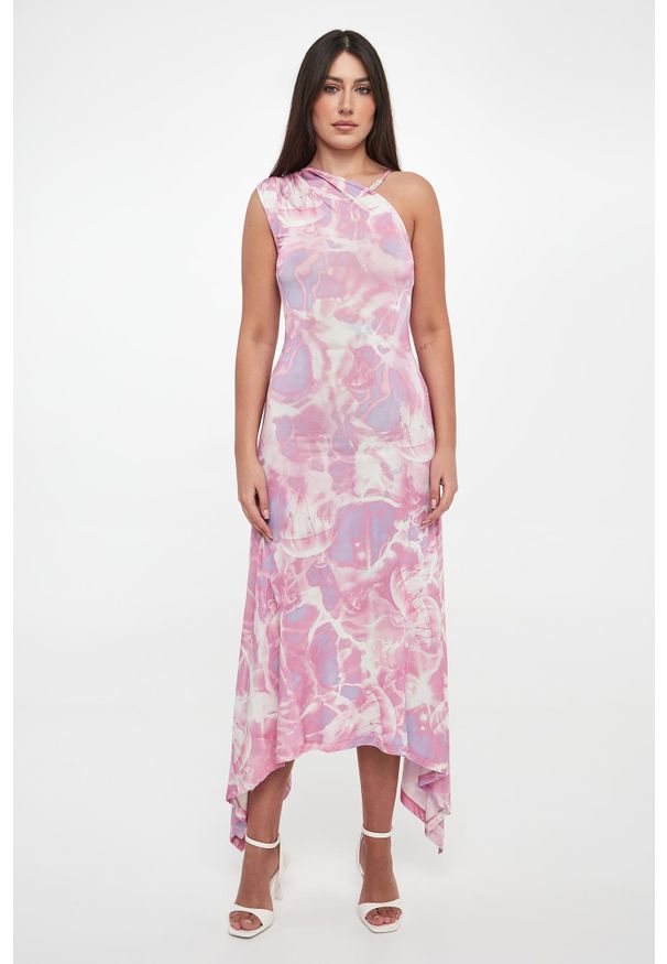 Versace Jeans Couture - Sukienka midi VERSACE JEANS COUTURE. Długość: midi