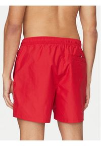 TOMMY HILFIGER - Tommy Hilfiger Szorty kąpielowe UM0UM03258 Czerwony Regular Fit. Kolor: czerwony. Materiał: syntetyk #4