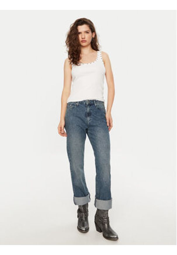 Karl Lagerfeld - KARL LAGERFELD Jeansy A1W10087 Granatowy Regular Fit. Kolor: niebieski