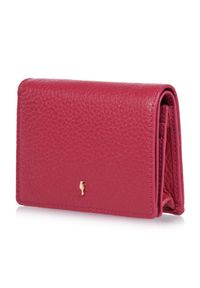 Ochnik - Różowy skórzany portfel damski z ochroną RFID. Kolor: różowy. Materiał: skóra #2