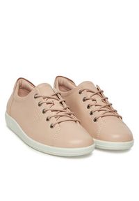 ecco - ECCO Sneakersy Soft 2.0 Tie 20650311118 Różowy. Kolor: różowy. Materiał: skóra #6