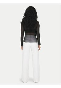 JDY Bluzka Elsa 15303787 Czarny Slim Fit. Kolor: czarny. Materiał: syntetyk #4