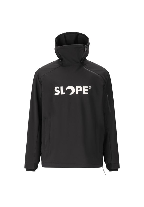 SLOPE - Kurtka narciarska Slope Fletcher Softshell W-PRO 8000. Kolor: czarny. Materiał: softshell. Sport: narciarstwo