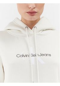 Calvin Klein Jeans Bluza J20J221335 Biały Regular Fit. Kolor: biały. Materiał: syntetyk