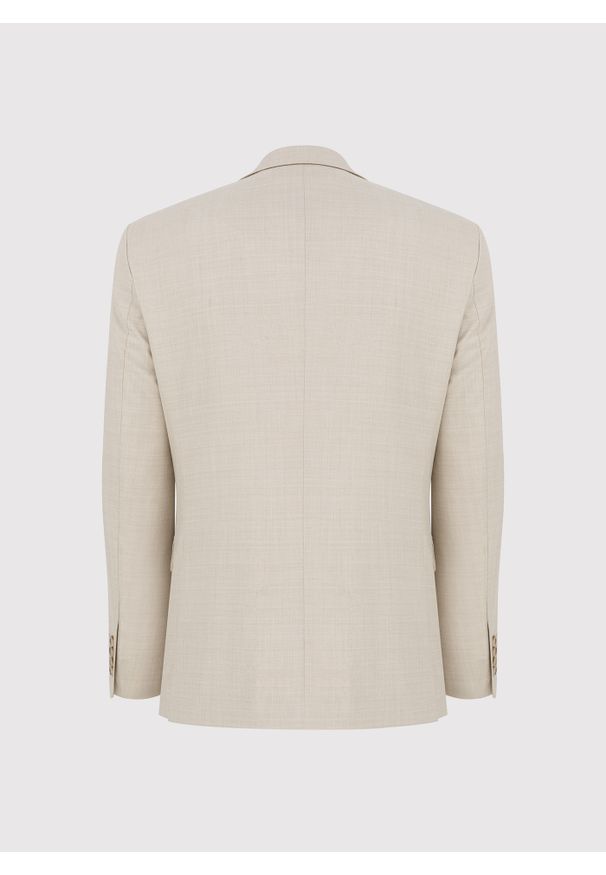 Pako Lorente - PAKO LORENTE - Beżowa marynarka garniturowa. Kolor: beżowy. Materiał: poliester, wiskoza, elastan. Styl: młodzieżowy