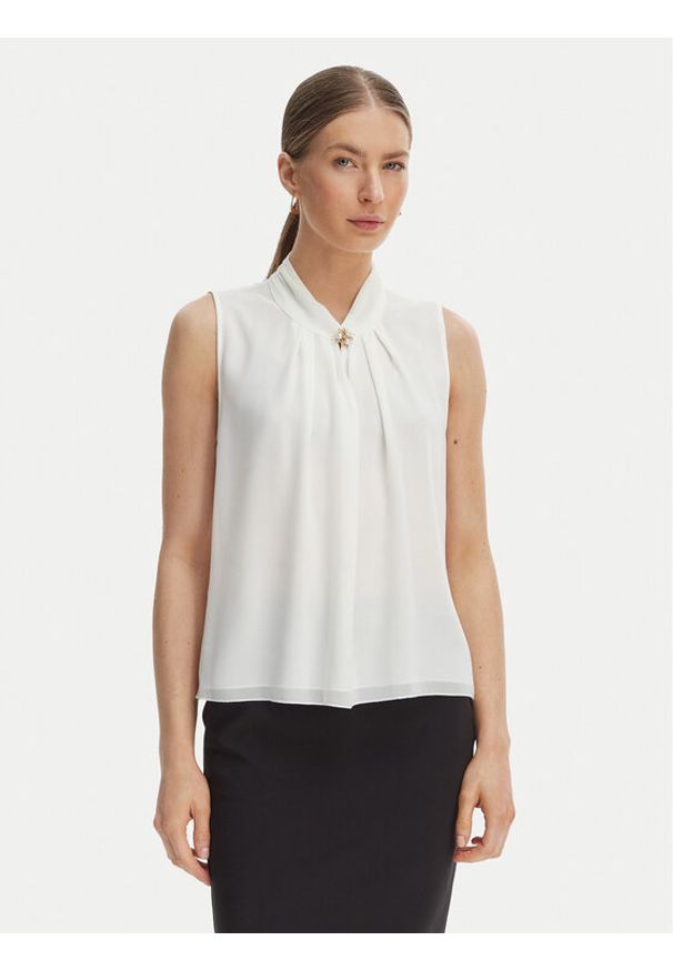 Rinascimento Bluzka CFC0127646003 Biały Regular Fit. Kolor: biały. Materiał: syntetyk