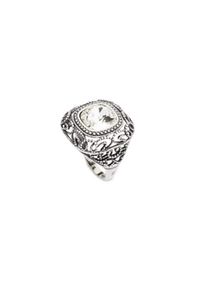 Polcarat Design - Srebrny pierścionek z kryształami Swarovskiego PK 1814. Materiał: srebrne. Kolor: srebrny. Wzór: aplikacja. Kamień szlachetny: kryształ #1