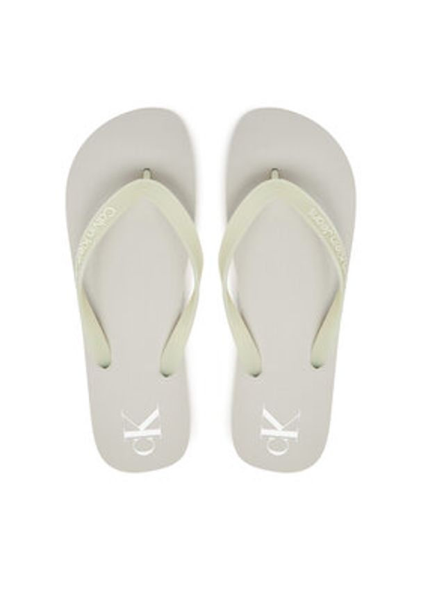 Calvin Klein Jeans Japonki Beach Sandal Transparent Tpu YM0YM01267 Szary. Kolor: szary. Materiał: syntetyk