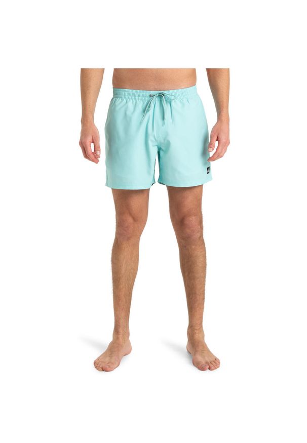 Quiksilver - Szorty kąpielowe dla Mężczyzn EVERYDAY SOLID VOLLEY 15". Kolor: niebieski. Materiał: poliester, materiał. Styl: sportowy