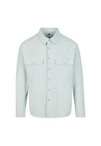 Urban Classics - Męska Podstawowa Koszula Z Krepy. Kolor: zielony #1