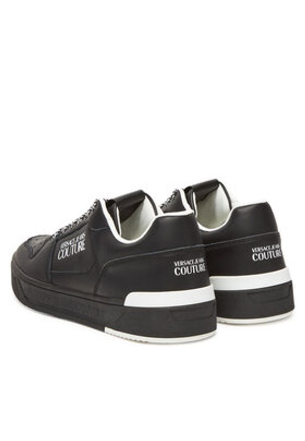 Versace Jeans Couture Sneakersy 78YA3SJ5 Czarny. Kolor: czarny. Materiał: skóra