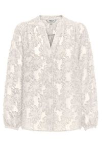 only - ONLY Bluzka Korsa 15360837 Beżowy Oversize. Kolor: beżowy. Materiał: syntetyk