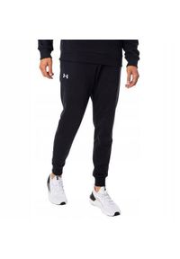 Spodnie treningowe męskie Under Armour 1379774001. Kolor: czarny, biały, wielokolorowy. Materiał: dresówka