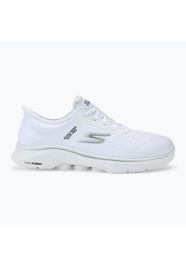 skechers - Buty damskie SKECHERS Go Walk 7 Valin. Kolor: biały. Model: Skechers Sport. Sport: turystyka piesza