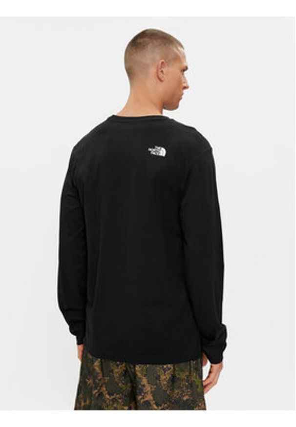The North Face Longsleeve Simple Dome NF0A87QN Czarny Regular Fit. Kolor: czarny. Materiał: bawełna. Długość rękawa: długi rękaw