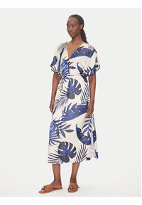 Vero Moda Sukienka letnia Vina 10327430 Beżowy Relaxed Fit. Kolor: beżowy. Materiał: syntetyk. Sezon: lato #4