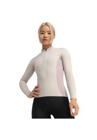 SIROKO - Damska koszulka rowerowa gravel z długim rękawem Kolarstwo Siroko GM3 Camino. Kolor: beżowy. Materiał: materiał. Długość rękawa: długi rękaw. Długość: długie. Sport: kolarstwo #1