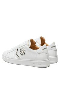 Philipp Plein - PHILIPP PLEIN Sneakersy FADS MSC3997 PLE005N Biały. Kolor: biały. Materiał: skóra #6