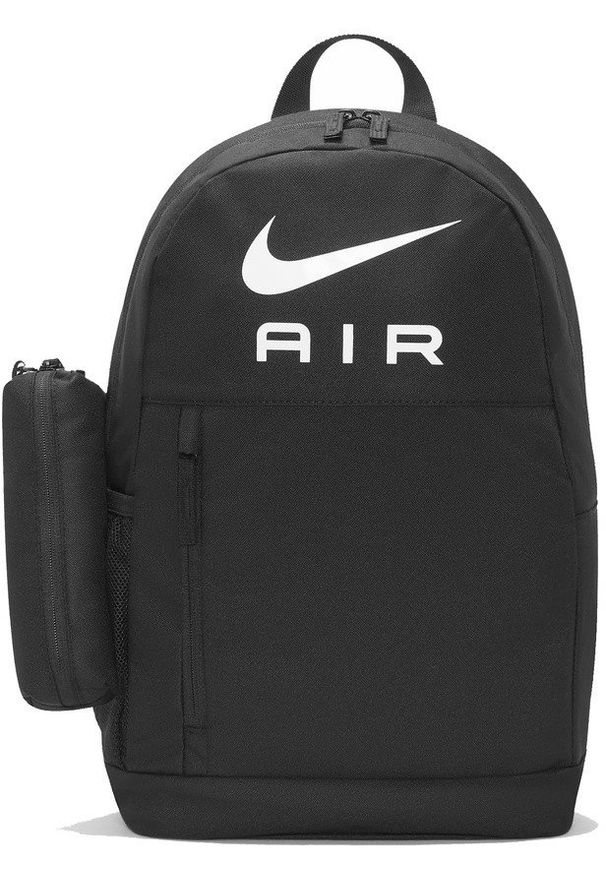 Nike - Plecak szkolny NIKE Air Sportowy Miejski 20L z piórnikiem Czarny. Kolor: czarny. Styl: sportowy