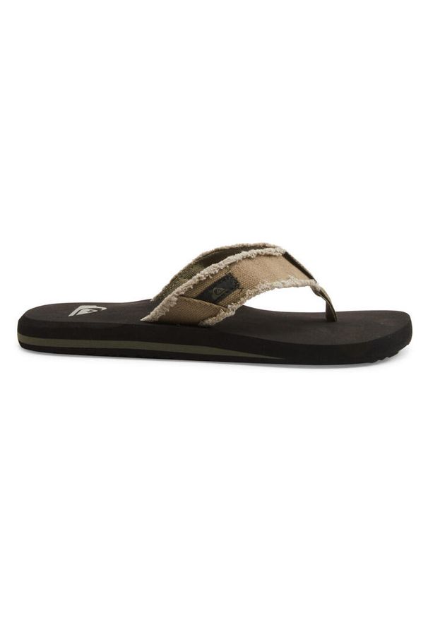 Klapki japonki męskie Quiksilver Monkey. Kolor: zielony. Materiał: tkanina. Sport: pływanie