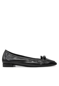 Stuart Weitzman Baleriny Tully Loafer SI484 Czarny. Kolor: czarny. Materiał: skóra