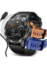 WonderWatch - SMARTWATCH ZEGAREK MĘSKI SPORTOWY GPS WODOSZCZELNY ROZMOWY SPORT ZDROWIE. Rodzaj zegarka: smartwatch. Styl: sportowy