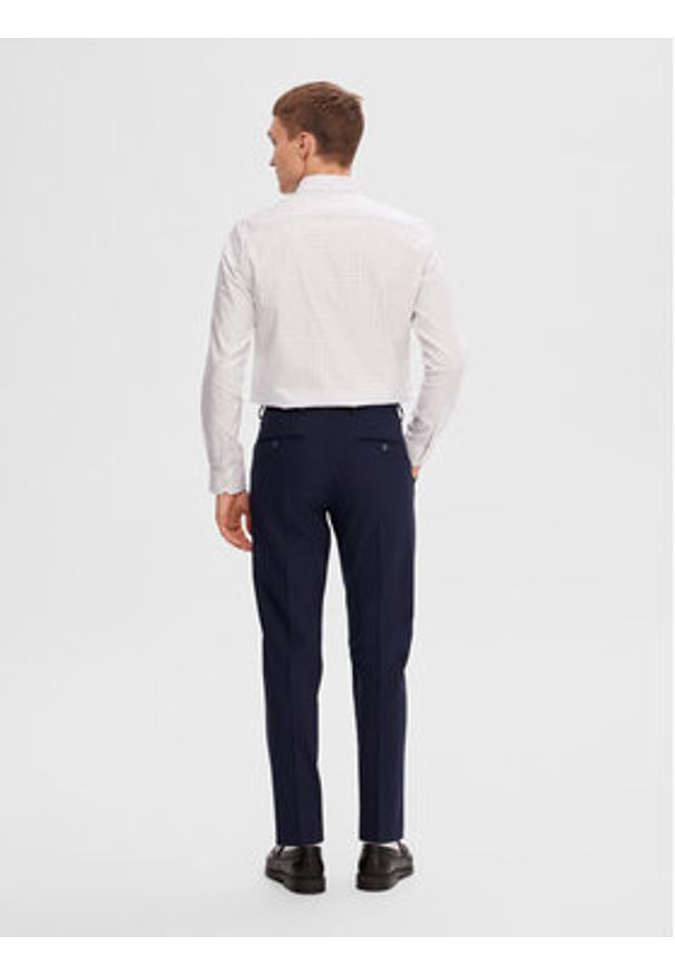 Selected Homme Koszula 16087706 Biały Slim Fit. Kolor: biały. Materiał: bawełna