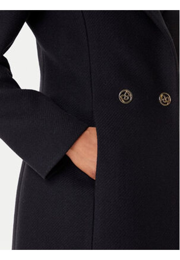 Rinascimento Płaszcz wełniany CFC0126218003 Czarny Regular Fit. Kolor: czarny. Materiał: wełna