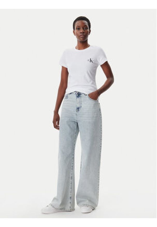 Calvin Klein Jeans Komplet 2 t-shirtów J20J219734 Kolorowy Slim Fit. Materiał: bawełna. Wzór: kolorowy