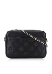 Wittchen - Damska listonoszka ze skóry z monogramem pudełkowa. Kolor: czarny. Materiał: skórzane #1
