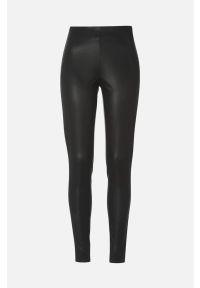 Freequent - Elastyczne legginsy z poliuretanu Lexie. Kolor: czarny. Materiał: skóra, guma