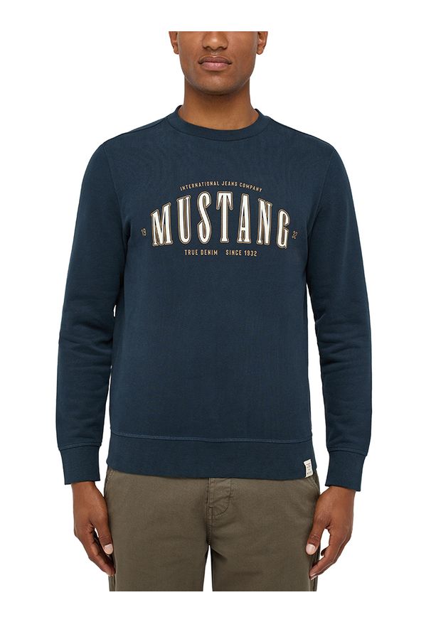 Męska bluza nierozpinana Mustang Style Ben Crewneck Carbon 1014505 4135