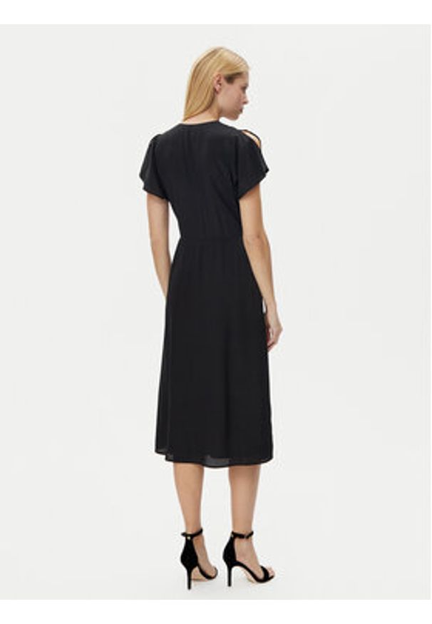 BOSS Sukienka letnia Dawarina 50532930 Czarny Relaxed Fit. Kolor: czarny. Materiał: jedwab. Sezon: lato