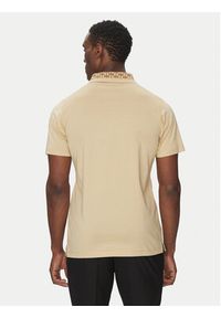 Karl Lagerfeld - KARL LAGERFELD Polo 745001 552200 Beżowy Slim Fit. Typ kołnierza: polo. Kolor: beżowy. Materiał: bawełna