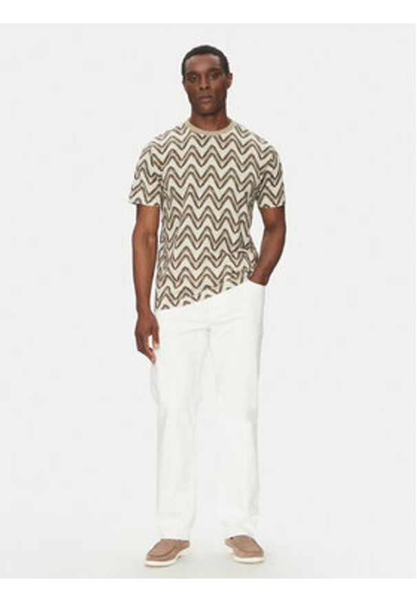 Liu Jo T-Shirt QA5161 J7734 Brązowy Regular Fit. Kolor: brązowy. Materiał: bawełna