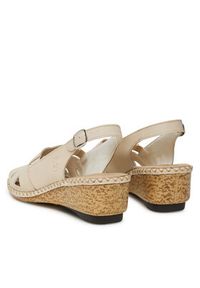Rieker Sandały 66189-60 Beżowy. Kolor: beżowy. Materiał: skóra, syntetyk #4