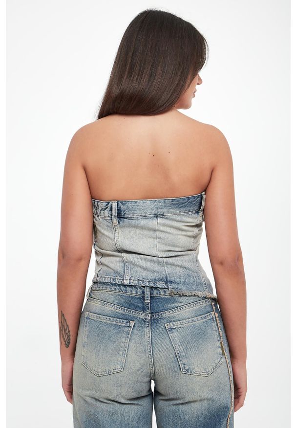 Armani Exchange - Top damski gorsetowy ARMANI EXCHANGE. Typ kołnierza: dekolt gorset