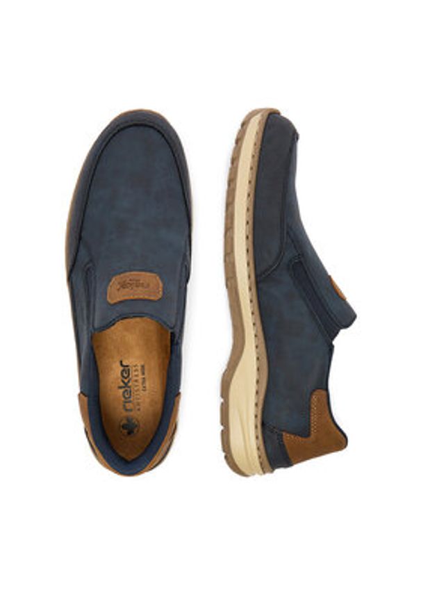 Rieker Półbuty CEO-03365-14 Granatowy. Kolor: niebieski. Materiał: materiał